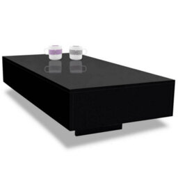 Vidaxl Coffee Table High Gloss Black Coffee Tables - thumbnail 5