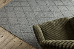 RugsX Wool Carpet Tahar 99001G Grey - Hand-Woven Loop, Rhombus, Boho  120X180 Cm - thumbnail 5