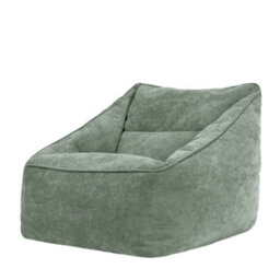 icon Natalia Chenille Adults Bean Bag Armchair, Ready Filled Large Beanbag Sage Green - thumbnail 3