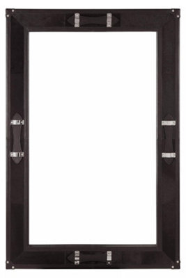 Orsina Timeless Design Leather Frame Mirror, Versatile Hallway Mirror For Livingroom, Modern Bedroom Wall Mirror - image 1