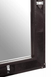 Orsina Timeless Design Leather Frame Mirror, Versatile Hallway Mirror For Livingroom, Modern Bedroom Wall Mirror - thumbnail 6
