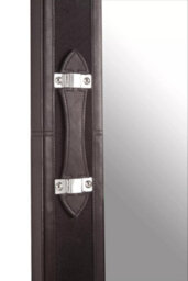 Orsina Timeless Design Leather Frame Mirror, Versatile Hallway Mirror For Livingroom, Modern Bedroom Wall Mirror - thumbnail 5