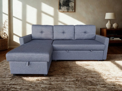 DS Living The Savona 3 Seater Storage Sofa In Grey Or Silver - image 1