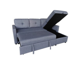 DS Living The Savona 3 Seater Storage Sofa In Grey Or Silver - thumbnail 6