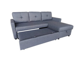 DS Living The Savona 3 Seater Storage Sofa In Grey Or Silver - thumbnail 7