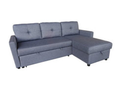 DS Living The Savona 3 Seater Storage Sofa In Grey Or Silver - thumbnail 3