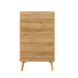 Swish Furniture Manila Oak Rattan 2 Door Flip Down Shoe Storage Cabinet Rack Hallway Furniture - thumbnail 6