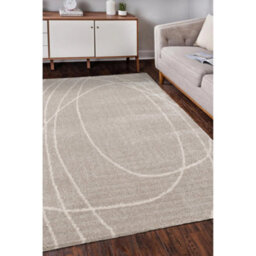 Melrose Squiggle Natural Coloured X-Large Area Indoor Rug 200/290Cm - thumbnail 1