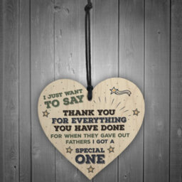 Red Ocean Dad Special One Hanging Wooden Heart Fathers Day Gifts For Him Special Daddy Present Thank You - thumbnail 2