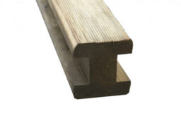 Forest Garden Reeded Slotted Post 8Ft - 240 X 9.4 X 9.4Cm - Pack Of 4 - thumbnail 1