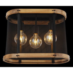 Luminosa Lighting Luminosa Jeanie Multi Arm Semi Flush Ceiling Lamp Matt Black 3X E27 - thumbnail 5