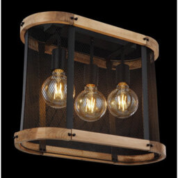 Luminosa Lighting Luminosa Jeanie Multi Arm Semi Flush Ceiling Lamp Matt Black 3X E27 - thumbnail 4