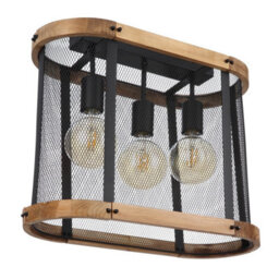 Luminosa Lighting Luminosa Jeanie Multi Arm Semi Flush Ceiling Lamp Matt Black 3X E27 - thumbnail 2