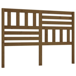 Berkfield Bed Headboard Honey Brown 146X4X100 Cm Solid Wood Pine - thumbnail 2