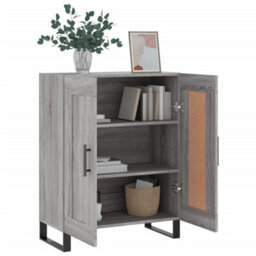Berkfield Sideboard Grey Sonoma 69.5X34X90 Cm Engineered Wood - thumbnail 4