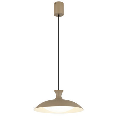 Luminosa Lighting Luminosa Rocha Dome Pendant Ceiling Light Matt Sand Led 3000/4000/6000K - image 1