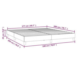 Berkfield Box Spring Bed Frame Black 180X200 Cm 6Ft Super King Fabric - thumbnail 9