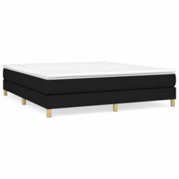 Berkfield Box Spring Bed Frame Black 180X200 Cm 6Ft Super King Fabric - thumbnail 2