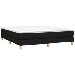 Berkfield Box Spring Bed Frame Black 180X200 Cm 6Ft Super King Fabric - thumbnail 3