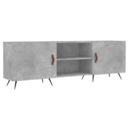 Berkfield Sturdy Tv Cabinet Concrete Grey 150X30X50 Cm Engineered Wood - thumbnail 1