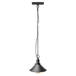 Long Life Lamps Company Vintage Retro Industrial Metal Black Scone Shade Pendant Light M0238 - thumbnail 4
