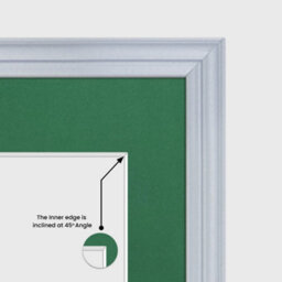 AK Frames 40X20Cm Silver Classic Multi Photo Frame With Emerald Mount - Holds 3 Apertures (3X) 6X4 Photos - thumbnail 7