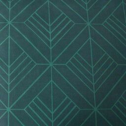 OHS Geo Duvet Cover Bedding Set Pillowcase Reversible Art Deco Quilt, Teal - King - thumbnail 5