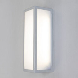 Litecraft Pictor Silver Opal Panel Outdoor Wall Light - thumbnail 4