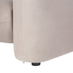 Beliani Minimalist Armchair Leiren Velvet Taupe - thumbnail 9