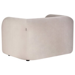 Beliani Minimalist Armchair Leiren Velvet Taupe - thumbnail 5