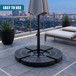 Geezy Cantilever Parasol Base Outdoor Umbrella Stand Holder Garden Patio 66Kg Set Of 4 - thumbnail 9