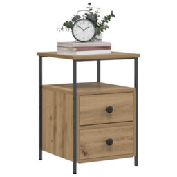 Walplus Bedside Cabinet Artisan Oak 34X35.5X50 Cm Engineered Wood - thumbnail 1
