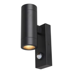 GoodHome Tongoa Fixed Matt Black Pir With Motion Sensor Outdoor Wall Light 25W - thumbnail 2