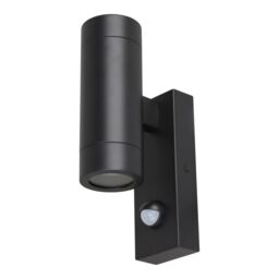 GoodHome Tongoa Fixed Matt Black Pir With Motion Sensor Outdoor Wall Light 25W - thumbnail 3