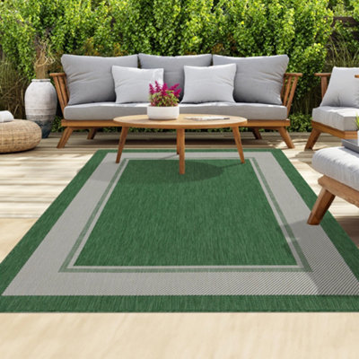 Homeart Outdoor Rugs Easy Cleaning Area Rugs For Balcony,garden,picnic,uv Weather Resistant Green Cream, 200 X 290 Cm - image 1