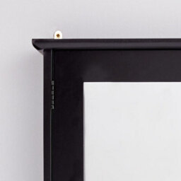 Vonhaus Bathroom Mirror Cabinet, Black Bathroom Wall Cabinet, 2 Door Bathroom Cabinet, Bathroom Storage W/shelves & Chrome Handles - thumbnail 5