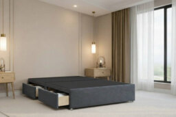 "Nexus Windsor Plush Divan, Steel, 54"" Winged Hb, 2 Drawers Foot-End, Open Coil Mattress, King" - thumbnail 6