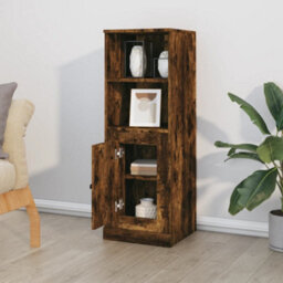 Berkfield Highboard Smoked Oak 36X35.5X103.5 Cm Engineered Wood - thumbnail 3
