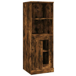 Berkfield Highboard Smoked Oak 36X35.5X103.5 Cm Engineered Wood - thumbnail 8