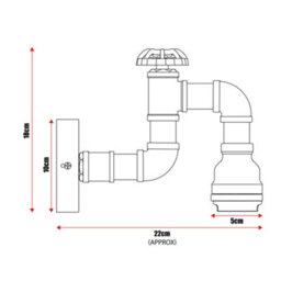Industrial Steampunk Wall Light Water Pipe Led E27 Wall Sconce With Red Valve And Back Box, Retro Metal Wall Lamp Fixture - thumbnail 3