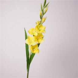 2 Pack Artificial Long - Stemmed Gladiolus Flowers For Home And Wedding And Office Decoration (Yellow) - thumbnail 5