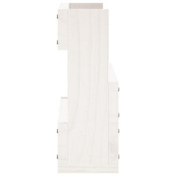 Berkfield Wall-Mounted Shoe Racks 2 Pcs White 59X9X23 Cm Solid Wood Pine - thumbnail 7