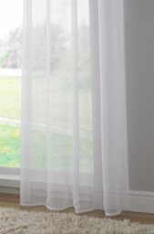 Luxury Living Elegant Plain Voile Curtain Panels Pair With Free Tie Backs White - thumbnail 2