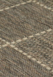Checked Flatweave Grey Anti Slip Bordered Rug For Living Room, Bedroom And Dining Room-120Cm X 160Cm - thumbnail 3