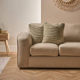 Ohs 2 Pack Faux Fur Thick Rib Cushion Covers - Sage - thumbnail 2