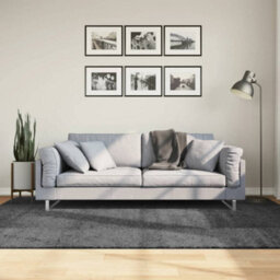 Berkfield Rug Oviedo Short Pile Anthracite 160X230 Cm - thumbnail 1