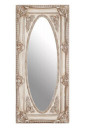 Orsina Functional Champagne Finish Oval Border Wall Mirror, Timeless Mirror For Livingroom, Elegant Modern Mirror - thumbnail 1