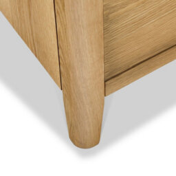 Saxon Oak Ottoman Blanket Box - Fully Assembled By Roseland Furniture - thumbnail 4
