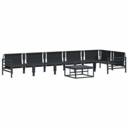 Berkfield Garden Sofa Set 7 Pcs Anthracite Steel - thumbnail 9