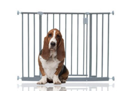 Bettacare Extra Wide Hallway Dog Gate, 97Cm - 103Cm, Grey, Pressure Fit Pet Gate, Puppy Safety Barrier - thumbnail 1